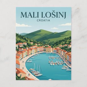 Carte Postale Port de Mali Lošinj Croatie