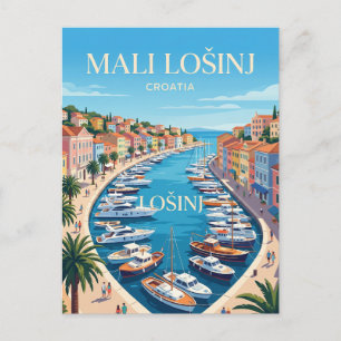 Carte Postale Port de Mali Lošinj Croatie