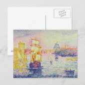 Carte Postale Port de Marseille, vers 1909 (huile sur toile) (Devant / Derrière)