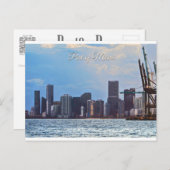Carte Postale Port de Miami (Devant / Derrière)