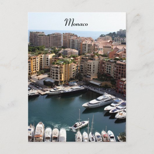 Carte Postale port de monaco (Devant)