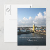 Carte Postale Port de Nassau (Devant / Derrière)
