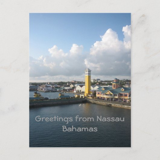 Carte Postale Port de Nassau (Devant)