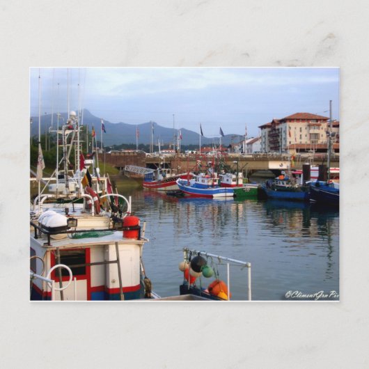 Carte Postale Port de pêche Basque (Devant)