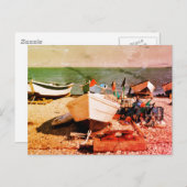 Carte Postale Port de pêche d'Yport en France (Devant / Derrière)