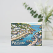 Carte Postale Port de Polperro Angleterre (Debout devant)