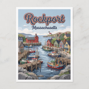 Carte Postale Port de Rockport Massachusetts