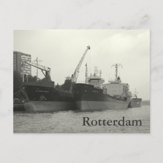 Carte Postale Port de Rotterdam (Devant)