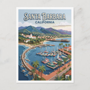 Carte Postale Port de Santa Barbara Californie