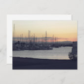 Carte Postale Port de Scarborough à la tombée de la nuit, Queens (Devant / Derrière)