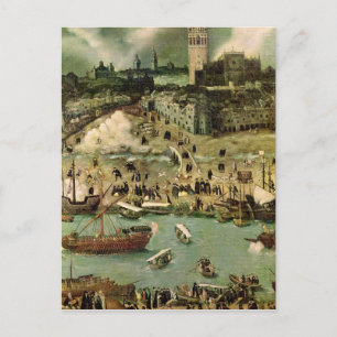 Carte Postale Port de Séville, c.1590