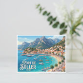 Carte Postale Port de Sóller Espagne (Debout devant)