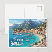 Carte Postale Port de Sóller Espagne (Devant / Derrière)