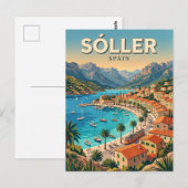Carte Postale Port de Sóller Espagne (Devant / Derrière)
