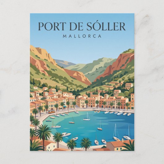 Carte Postale Port de Sóller Espagne (Devant)