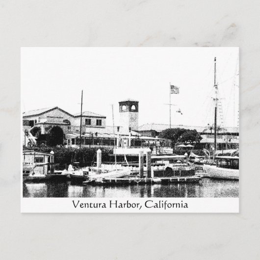 Carte Postale Port de Ventura, la Californie (Devant)