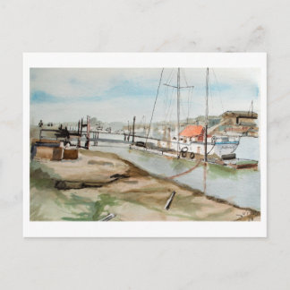 Carte Postale Port de Walberswick Suffolk Coastal Art