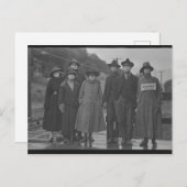 Carte Postale Port du masque pendentif la Grippe espagnole 1918 (Devant / Derrière)