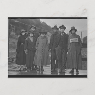 Carte Postale Port du masque pendentif la Grippe espagnole 1918