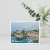 Carte Postale Port et centre-ville de Dubrovnik (Debout devant)