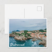 Carte Postale Port et centre-ville de Dubrovnik (Devant / Derrière)