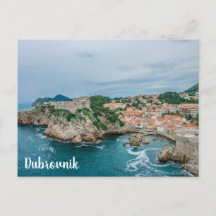 Carte Postale Port et centre-ville de Dubrovnik