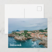 Carte Postale Port et centre-ville de Dubrovnik (Devant / Derrière)