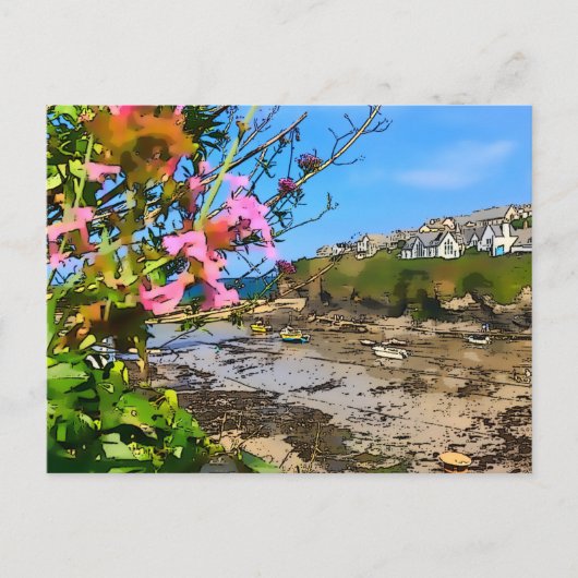 Carte Postale Port Isaac Cornwall Harbour Friends (Devant)