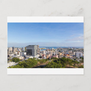 Carte Postale Port Louis Skyline capitale de l'île Maurice par d