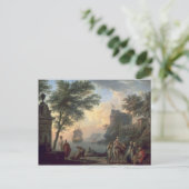 Carte Postale Port maritime, 1763 (Debout devant)