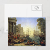 Carte Postale Port maritime avec l'embarquement de St. Ursula (Devant / Derrière)