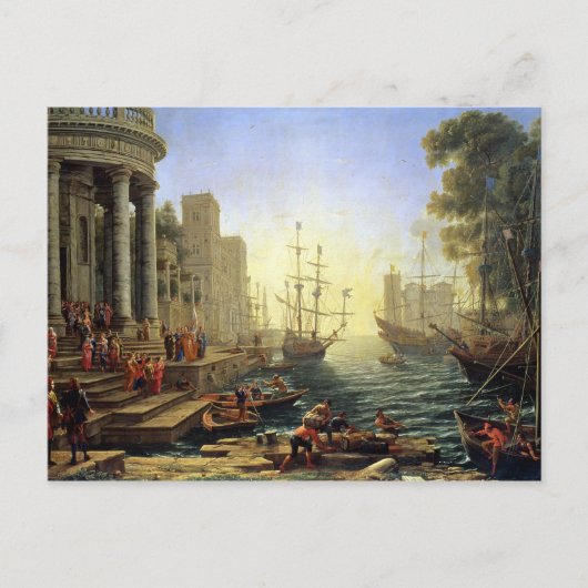 Carte Postale Port maritime avec l'embarquement de St. Ursula (Devant)