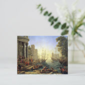 Carte Postale Port maritime avec l'embarquement de St. Ursula (Debout devant)