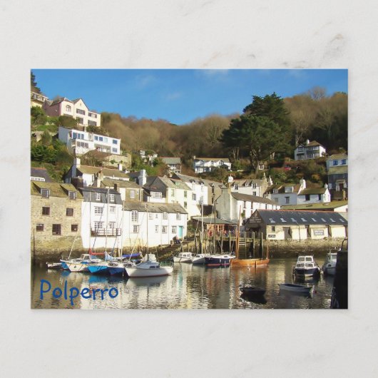 Carte Postale Port Polperro Cornwall Angleterre (Devant)