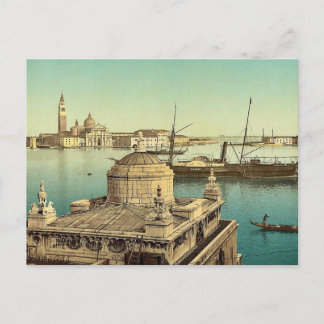 Carte Postale Port, Venise, Italie Photochrom vintage