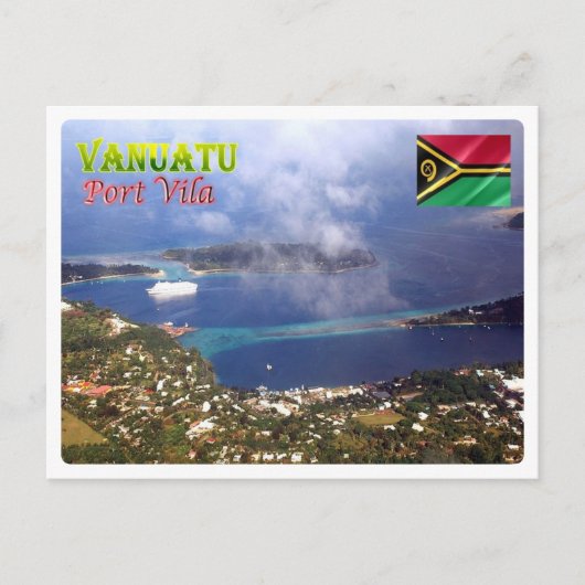 Carte Postale Port Vila - Vanuatu - Vue aérienne - (Devant)