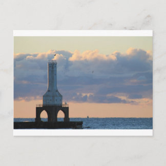 Carte Postale Port Washington, WiFi. Phare