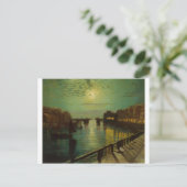 Carte Postale Port Whitby par Moonlight John Atkinson Grimshaw (Debout devant)