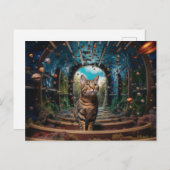 Carte Postale Portail caché Kitty (Devant / Derrière)