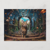 Carte Postale Portail caché Kitty (Devant)