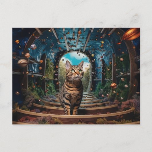 Carte Postale Portail caché Kitty (Devant)