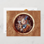 Carte postale Portail de charpente spatiale Steam  (Devant / Derrière)