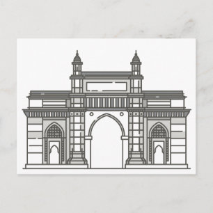 Carte Postale Portail De L'Inde Mumbai World Landmark