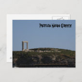 Carte Postale Portara Naxos (Devant / Derrière)
