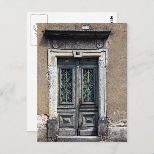 Carte Postale Porte (Devant / Derrière)