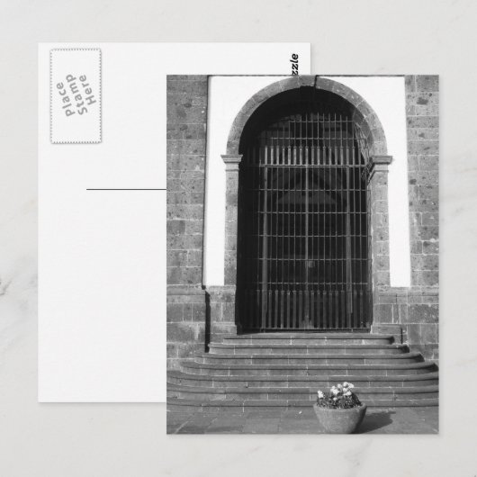 Carte Postale Porte (Devant / Derrière)