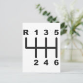 Carte Postale Porte à 6 vitesses (Debout devant)