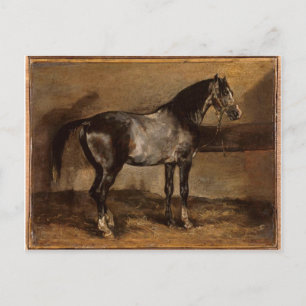 Carte Postale Porte à cheval gris par Theodore Gericault