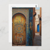Carte Postale Porte à Fès Maroc Voyage (Devant / Derrière)