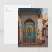 Carte Postale Porte à Fès Maroc Voyage (Devant / Derrière)